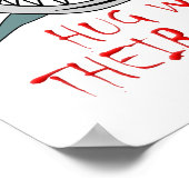 サメを口で抱きおもしろい締める ポスター (角)