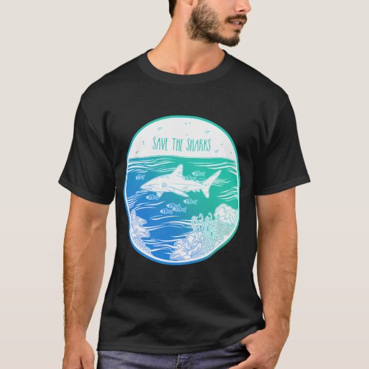 サメを守れ! Tシャツ (正面)