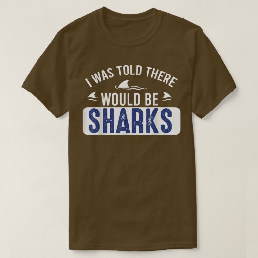 サメを愛すると言わおもしろいれた Tシャツ (デザイン正面)