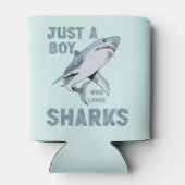 サメを愛する少年 缶クーラー (裏面)