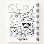 サメを釣るスパイラルノート ノートブック (裏面)