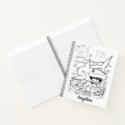 サメを釣るスパイラルノート ノートブック (内部)