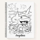 サメを釣るスパイラルノート ノートブック (正面)
