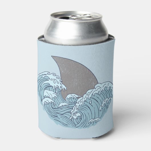 サメイラストレーション 缶クーラー (缶正面)