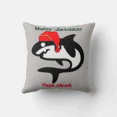 サメカスタマイズパーソナライズされたの クッション (裏面)