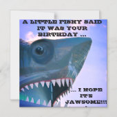 サメクルーズドアマグネット マグネット招待状 (正面)