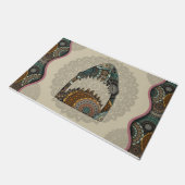 サメサスカッチイエティをテーマにしたドアマット ドアマット (アングル)