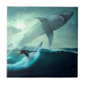サメサーフィン タイル (正面)