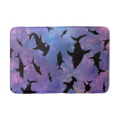 サメシンプルガジンクジラ海銀河系模様 バスマット (正面)