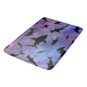 サメシンプルガジンクジラ海銀河系模様 バスマット (アングル)