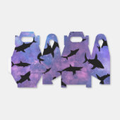 サメシンプルガジンクジラ海銀河系模様 フェイバーボックス (折り畳みなし)