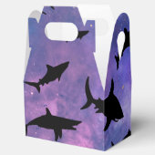 サメシンプルガジンクジラ海銀河系模様 フェイバーボックス (オープン)