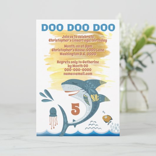 サメジャンプのタトゥーフィンDIYがクラゲの海を侵攻 招待状 (スタンド正面)