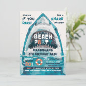 サメタスティック サマー ビーチ パーティー 招待状 (スタンド正面)