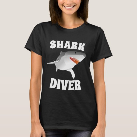 サメダイバーTシャツ Tシャツ (正面)