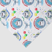 サメテーマ子供の誕生日パーティー 薄葉紙 (詳細)