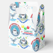 サメテーマ子供の誕生日 フェイバーボックス (オープン)