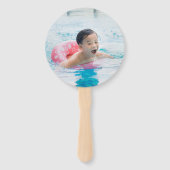 サメテーマ誕生日パーティーフォト ハンドファン (裏面)