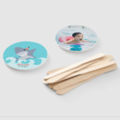 サメテーマ誕生日パーティーフォト ハンドファン (組立なし)