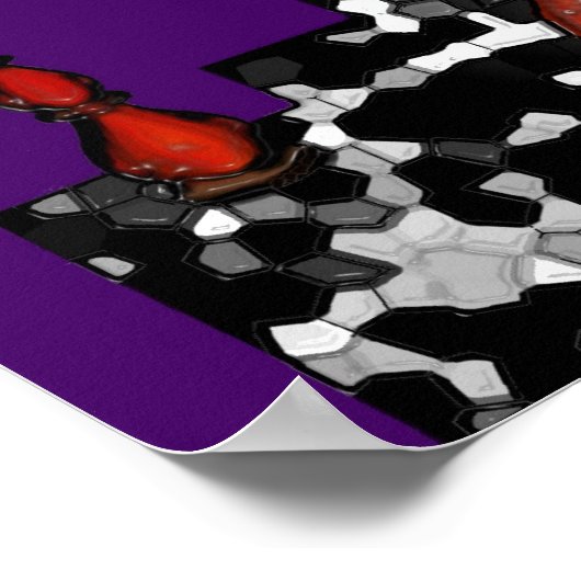 サメディ男爵とゲーデの祭壇像 ポスター (角)