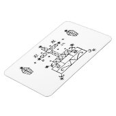 サメディ男爵：ブードゥー・ロア・ヴェーブ マグネット (左側)