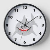 サメデザインウォールクロック 壁時計 (正面)