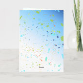 サメハッピーバースデーカード カード (裏面)