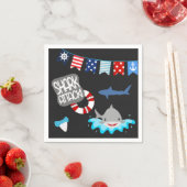 サメパーティー スタンダードカクテルナプキン (インサイチュ)