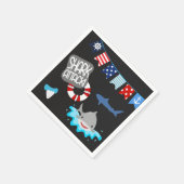 サメパーティー スタンダードカクテルナプキン (角)