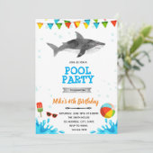 サメビーチプールパーティー 招待状 (スタンド正面)