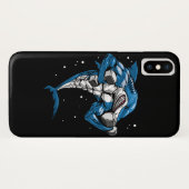 サメフィットネス重量挙げ Case-Mate iPhoneケース (裏面(横))