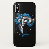 サメフィットネス重量挙げ Case-Mate iPhoneケース (裏面)