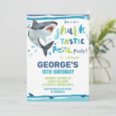 サメプールお誕生日パーティー サメみたいな少年 招待状 (スタンド正面)