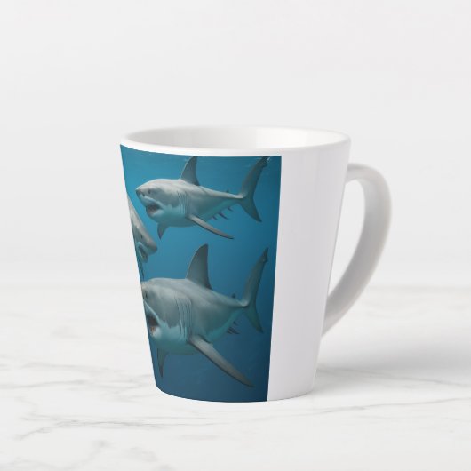 サメマグ カフェラテマグ (右アングル)