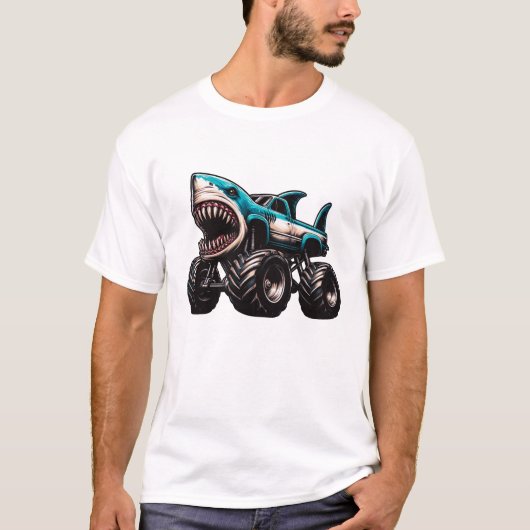サメモンスタートラック Tシャツ (正面)