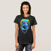 サメレトロパンク80s 90s tシャツ (正面フル)