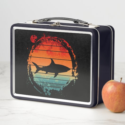 サメヴィンテージレトロ メタルランチボックス (インサイチュ)