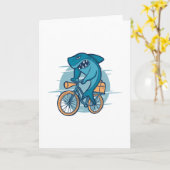 サメ乗用自転車 カード (黄色い花)