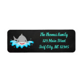 サメ住所 シール (正面)