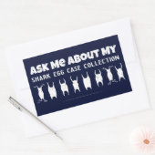 サメ卵ケース収集器 長方形シール (封筒)