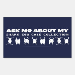 サメ卵ケース収集器 長方形シール