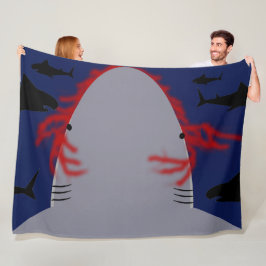 サメ咬傷 フリースブランケット