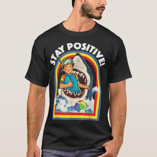 サメ好きのためのポジティブな野生生物 海洋 アニマル Tシャツ (正面)