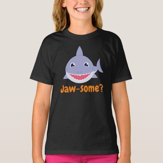 サメ好きの人々に贈る「あごなし」のサメ Tシャツ (正面)
