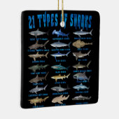 サメ好き21種サメ海動物 セラミックオーナメント (右)