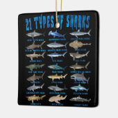 サメ好き21種サメ海動物 セラミックオーナメント (左)