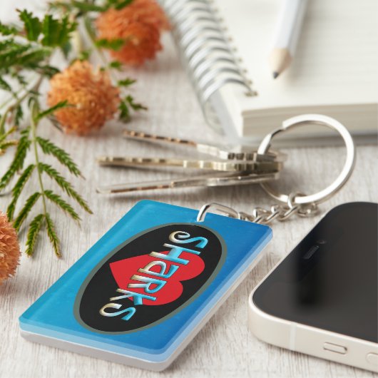 サメ好き キーホルダー (正面右)