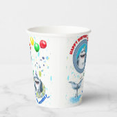 サメ子供の誕生日パーティー 紙コップ (右)