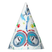 サメ子供の誕生日 パーティーハット (裏面)