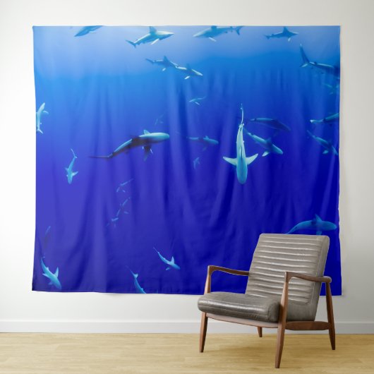 サメ学校 タペストリー (インサイチュ(横))